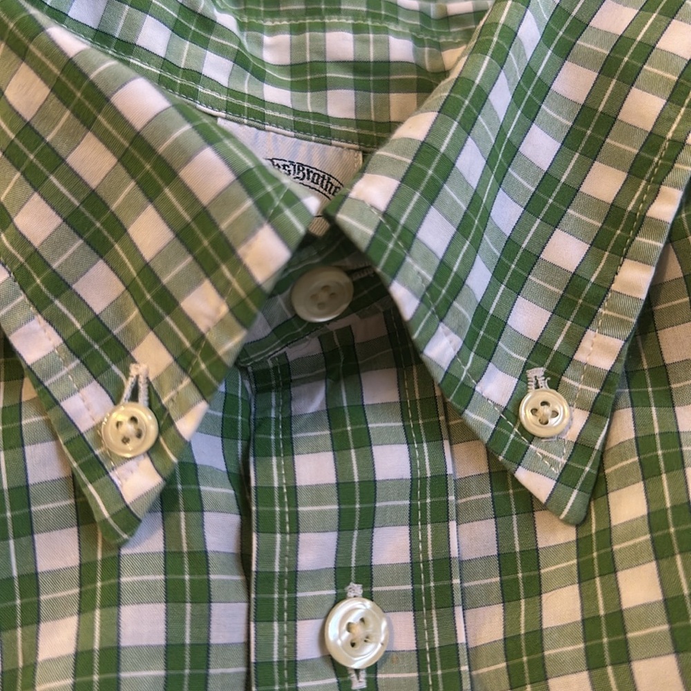 Men’s Size L Brooks Brothers Long Sleeve Cotton Button Front Shirt EUC - Picture 6 of 6